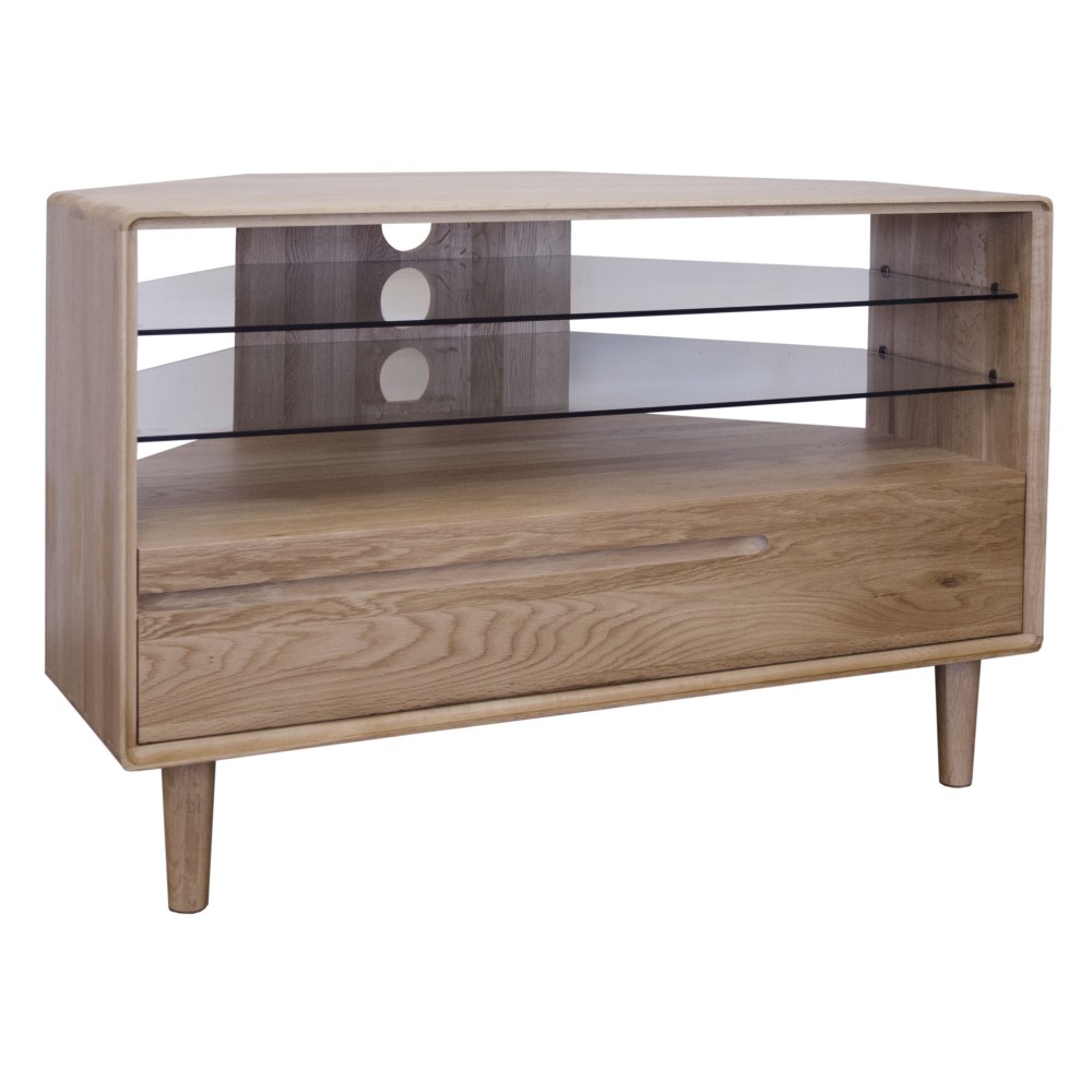 Scandic Oak Corner TV Unit Scandic Oak Corner TV Unit