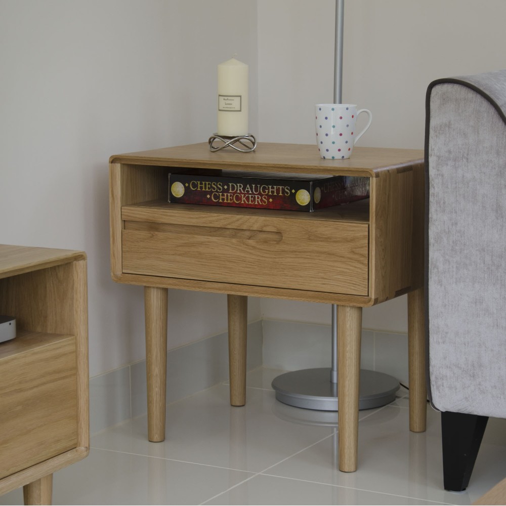 Scandic Oak Lamp Table
