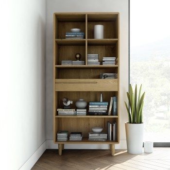 Scandic Oak Large Bookcase