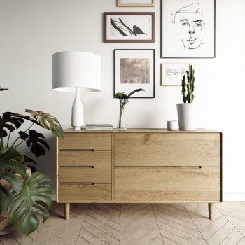 Scandic Oak Large Sideboard