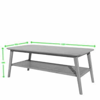 Scandic Oak Large 4 x 2 inch Coffee Table