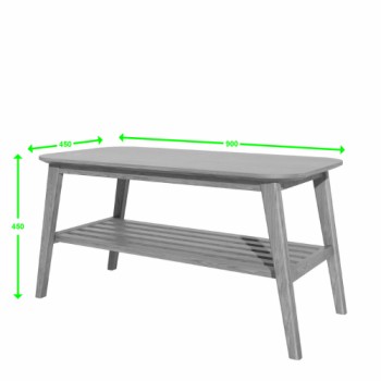 Scandic Oak Medium 36 x 18 inch Coffee Table