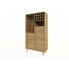 Scandic Oak Drinks Cabinet