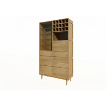 Scandic Oak Drinks Cabinet