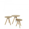 Scandic Oak Round Nest of Tables