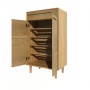 Scandic Oak Shoe Cabinet