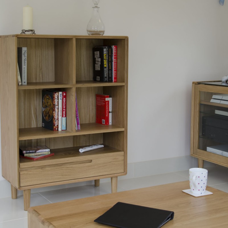 Scandic Oak Small Bookcase