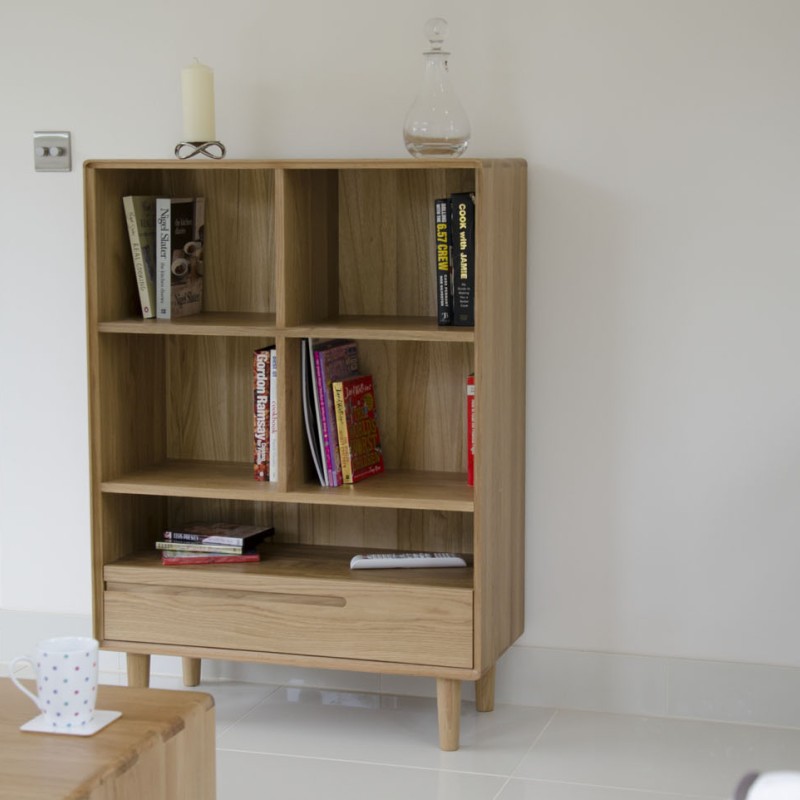 Scandic Oak Small Bookcase