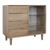 Scandic Oak Small Glazed Chest