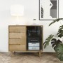 Scandic Oak Small Glazed Chest