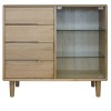 Scandic Oak Small Glazed Chest