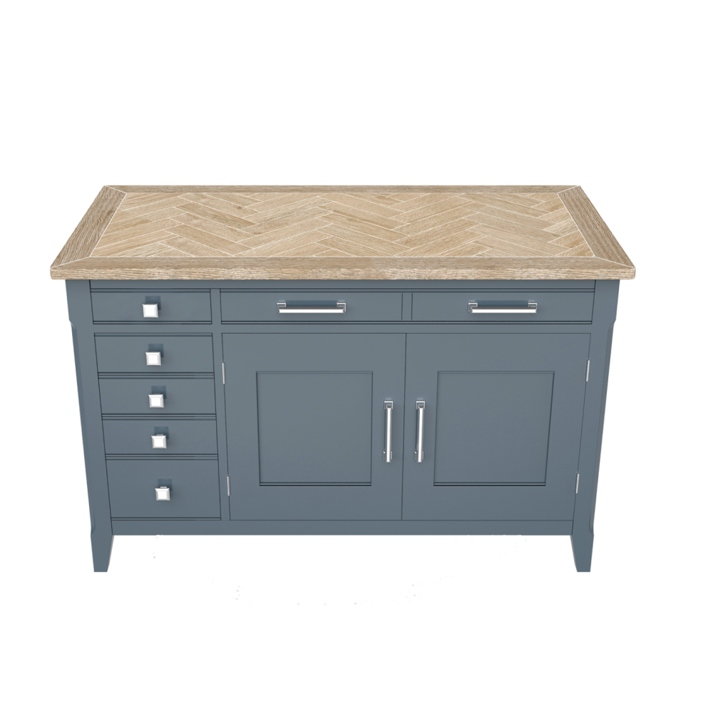 Signature Blue Hidden Home Office Desk