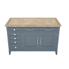 Signature Blue Hidden Home Office Desk