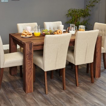 Shiro Walnut 150cm Dining Table (4/6 Seater)
