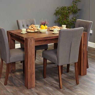 Shiro Walnut Dining Table (4 Seater)
