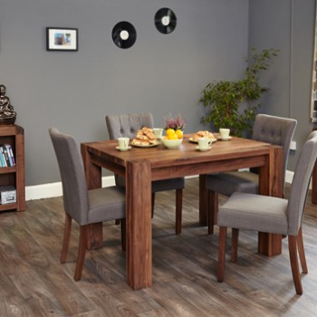Shiro Walnut Dining Table (4 Seater)