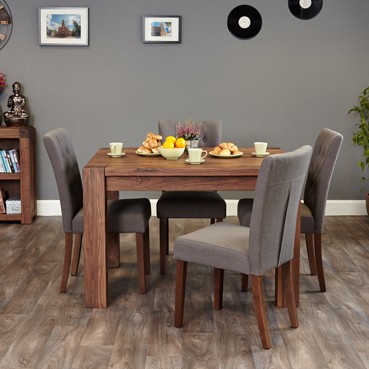 Shiro Walnut Dining Table (4 Seater)