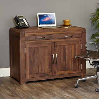 Shiro Walnut Hidden Home Office