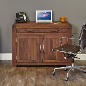 Shiro Walnut Hidden Home Office