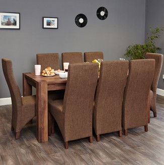 Shiro Walnut Large Dining Table (Seats 6-8)
