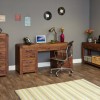 Shiro Walnut Twin Pedestal Computer Desk