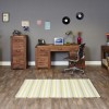 Shiro Walnut Twin Pedestal Computer Desk