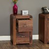 Shiro Walnut Two Drawer Filing Cabinet