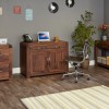 Shiro Walnut Two Drawer Filing Cabinet