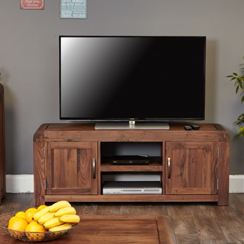 Shiro Walnut Widescreen Television Cabinet