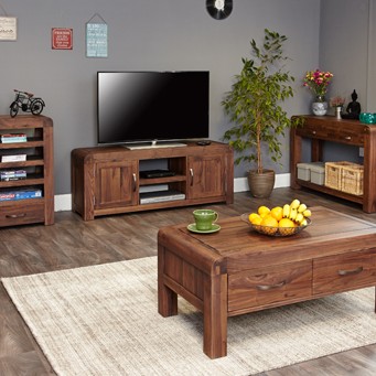 Shiro Walnut Widescreen Television Cabinet