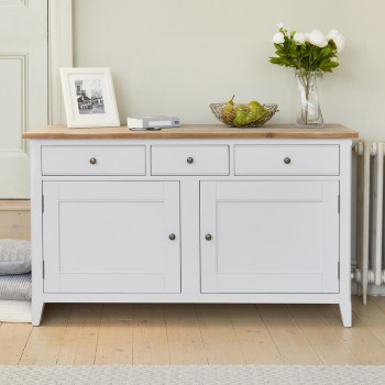 Signature Grey Large Sideboard