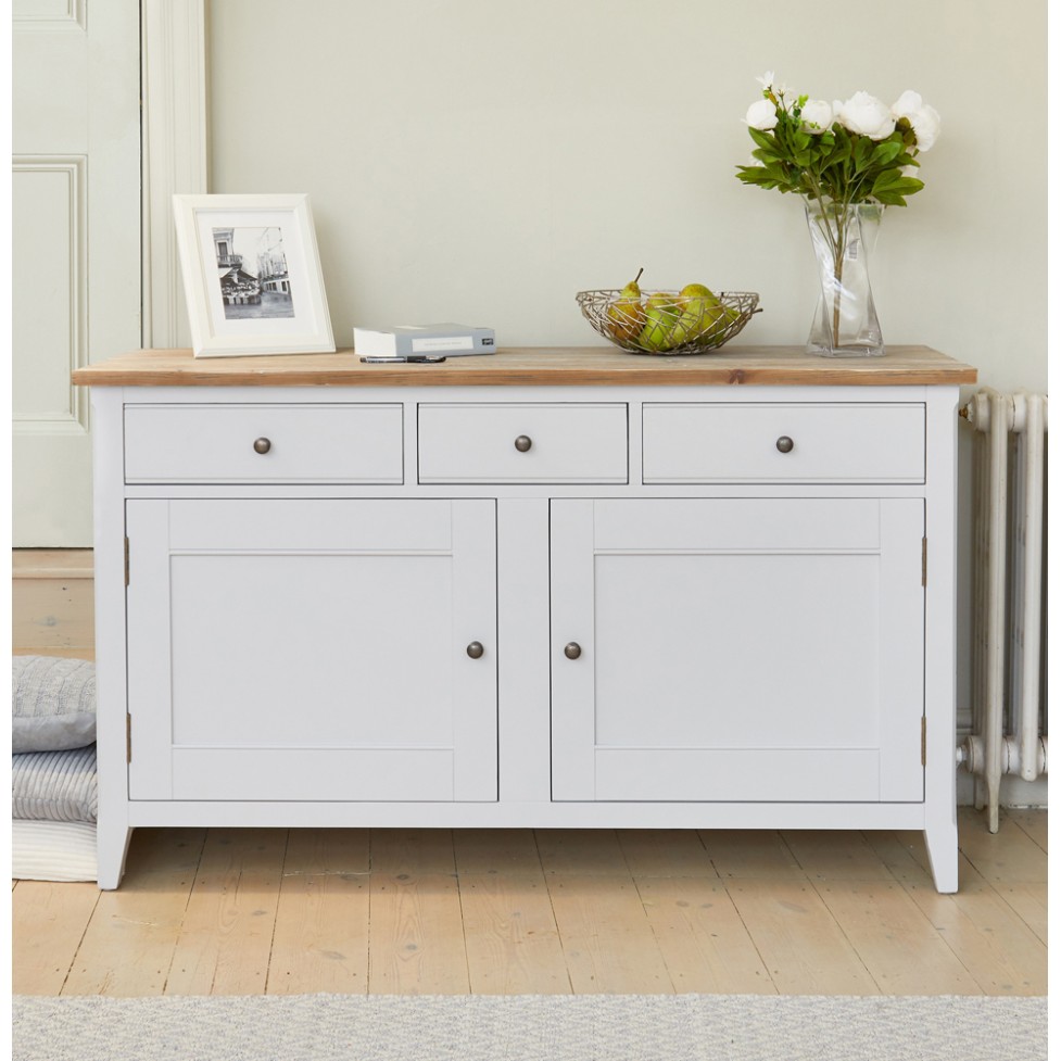 Signature Grey Large Sideboard