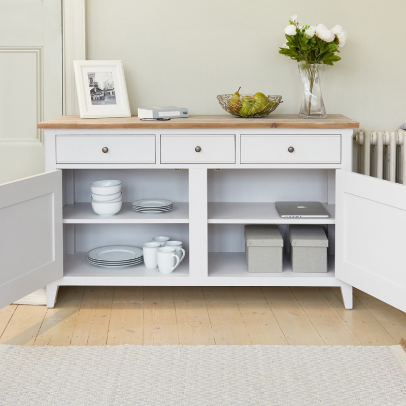 Signature Grey Large Sideboard