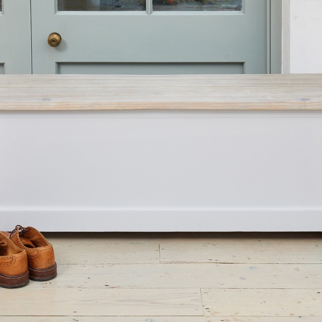 Signature Grey Hallway Storage Bench