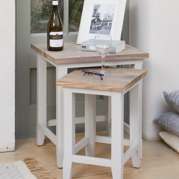 Signature Grey Nest of Two Tables