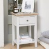 Signature Grey One Drawer Lamp Table