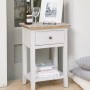 Signature Grey One Drawer Lamp Table