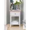 Signature Grey One Drawer Lamp Table