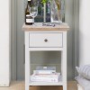 Signature Grey One Drawer Lamp Table