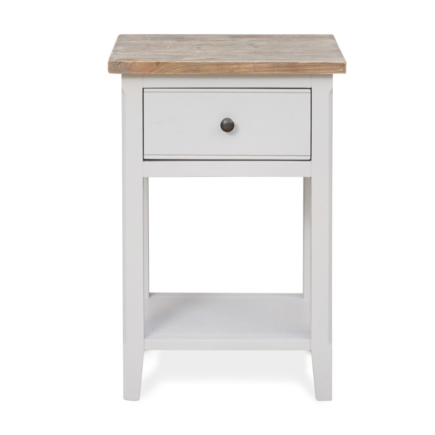 Signature Grey One Drawer Lamp Table