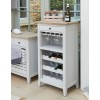 Signature Grey Wine Rack / Glass Storage Cabinet