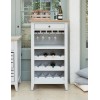 Signature Grey Wine Rack / Glass Storage Cabinet