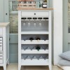 Signature Grey Wine Rack / Glass Storage Cabinet