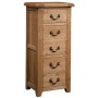 Somerset Oak 5 Drawer Wellington