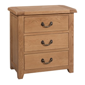 Somerset Oak 3 Drawer Chest