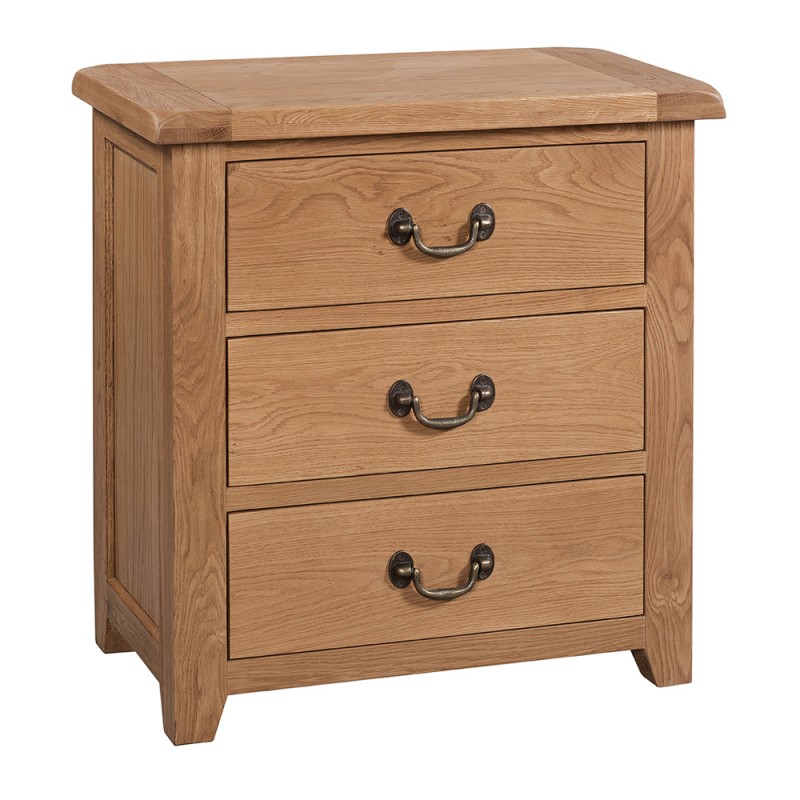 Somerset Oak 3 Drawer Chest