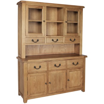 Somerset Oak 3 Door 3 Drawer Sideboard