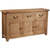 Somerset Oak 3 Door 3 Drawer Sideboard