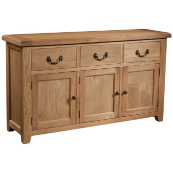 Somerset Oak 3 Door 3 Drawer Sideboard