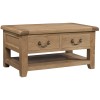 Somerset Oak Coffee Table with 2 Drawers